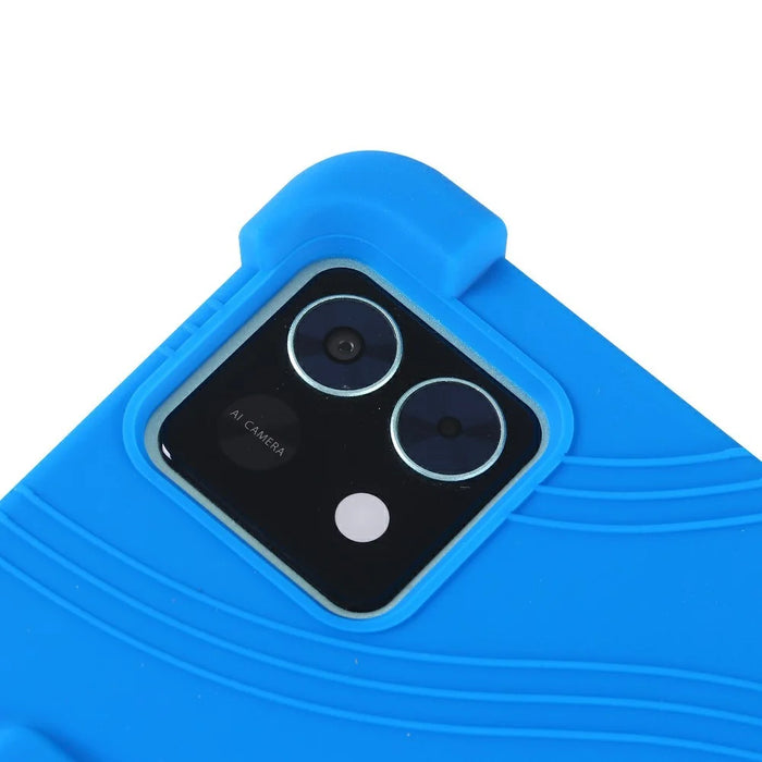 For Teclast M50 Mini Silicone Case with Kickstand Rugged Protective Cover - Baby Blue - 6