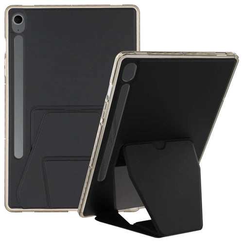 Tablet Case For Samsung Galaxy Tab S10 Lite / S10 FE / S9 FE / S9 TPU PU Leather Kickstand Cover - Black - 1