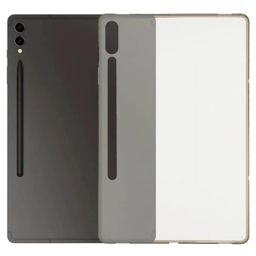 Tablet Case For Samsung Galaxy Tab S10+  /  S9 FE+  /  S9+ Flexible TPU + Acrylic Shockproof Protective Cover - Grey - 1