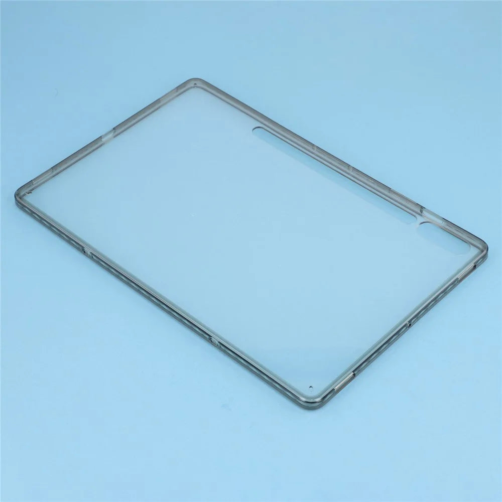 Tablet Case For Samsung Galaxy Tab S10+  /  S9 FE+  /  S9+ Flexible TPU + Acrylic Shockproof Protective Cover - Grey - 5