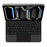 For iPad Pro 11 (2025) / 11 (2024) Magnetic Floating Bluetooth-Compatible Keyboard (Spanish) + Leather Tablet Case - Black - 3