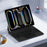 For iPad Pro 11 (2025) / 11 (2024) Magnetic Floating Bluetooth-Compatible Keyboard (Spanish) + Leather Tablet Case - Black - 5
