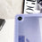 For Samsung Galaxy Tab A9+ Case Clear TPU Anti Drop Tablet Cover with Pencil Holder - Transparent Blue - 5
