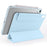 For iPad mini (2024)  /  (2021) Case Folding Stand Magnetic Leather Tablet Cover - Baby Blue - 2