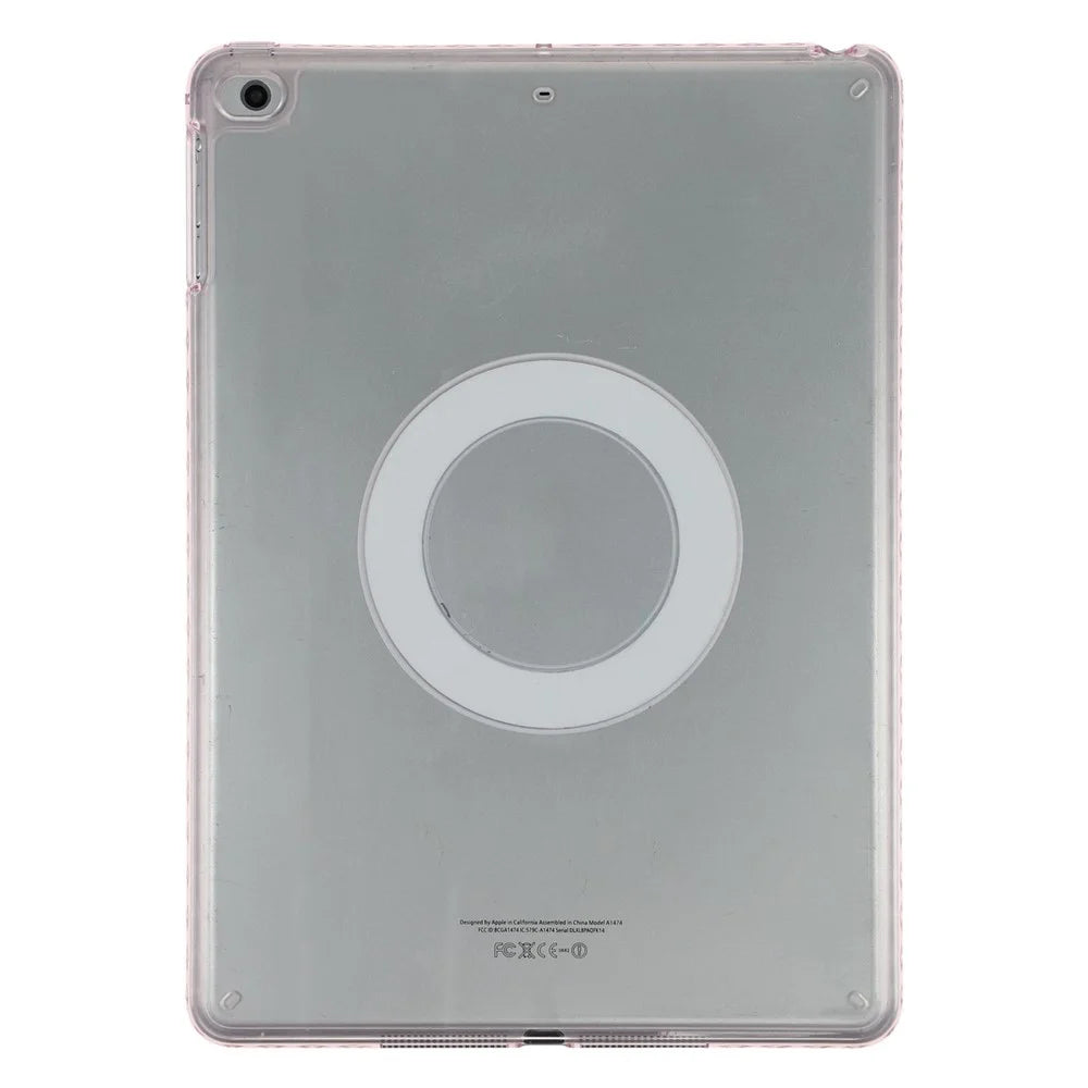 Tablet Case For iPad 9.7-inch (2018)  /  (2017)  /  Air 2  /  Air (2013) Folding Stand Magnetic Leather Cover - Pink - 4
