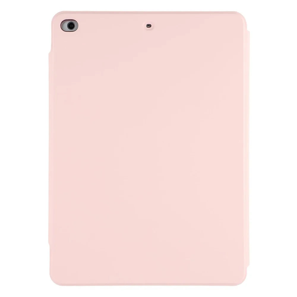 Tablet Case For iPad 9.7-inch (2018)  /  (2017)  /  Air 2  /  Air (2013) Folding Stand Magnetic Leather Cover - Pink - 6
