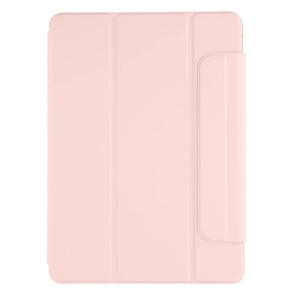 Tablet Case For iPad 9.7-inch (2018)  /  (2017)  /  Air 2  /  Air (2013) Folding Stand Magnetic Leather Cover - Pink - 7