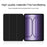 For OnePlus Pad 2 Pro Case PU Leather TPU Back Trifold Stand Tablet Cover - Black - 4