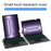 For OnePlus Pad 2 Pro Leather Case + Bluetooth-Compatible Keyboard with Backlight Trackpad - 5