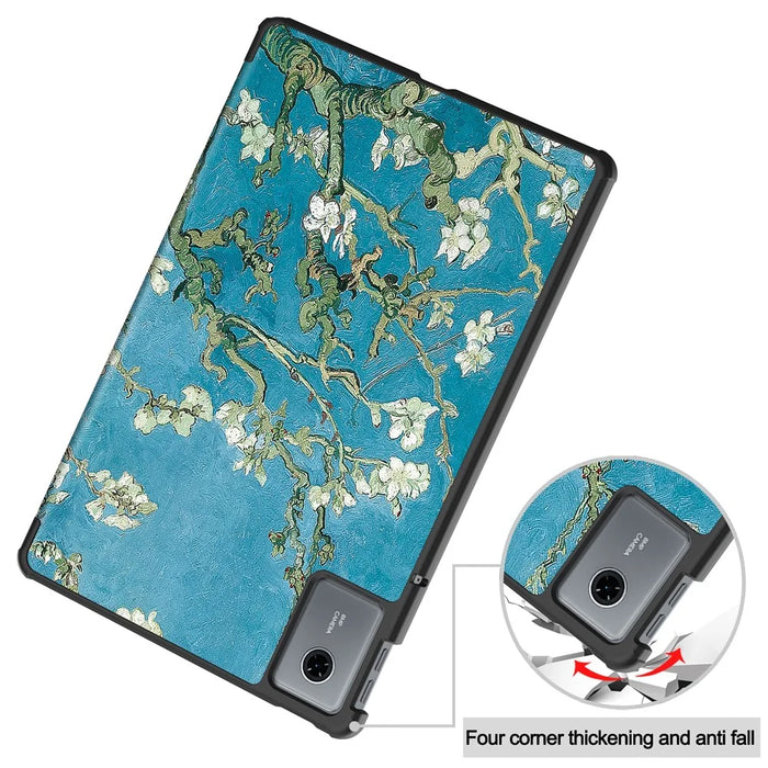 For Lenovo Tab K11 Gen 2 / Idea Tab / Xiaoxin Pad 11 2025 Case Pattern Print Leather Stand Tablet Cover - Apricot - 6