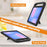 For Samsung Galaxy Tab S10 FE+ Case Hand Grip Kickstand Tablet EVA Cover - Black - 3