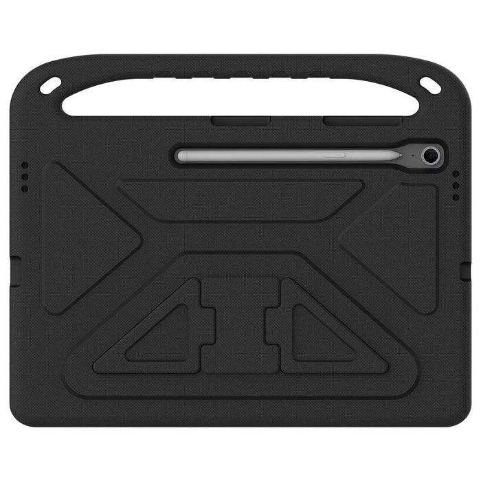 For Samsung Galaxy Tab S10 FE+ Case Hand Grip Kickstand Tablet EVA Cover - Black - 7