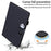 For Samsung Galaxy Tab S10 FE+ Case Tablet Stand Leather Cover Card Slots Animal Pattern - Black - 6