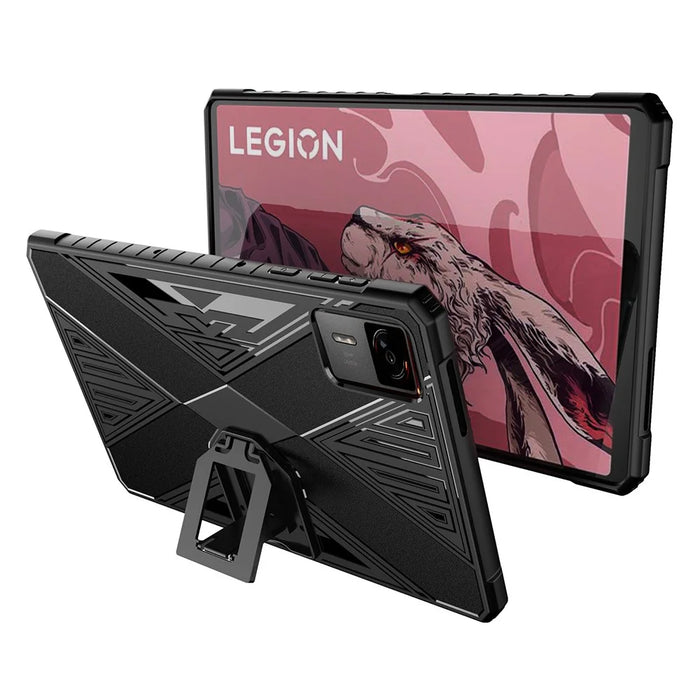 For Lenovo Legion Y700 Gen 4 Case PC Kickstand TPU Anti-Drop Tablet Cover - Black - 3