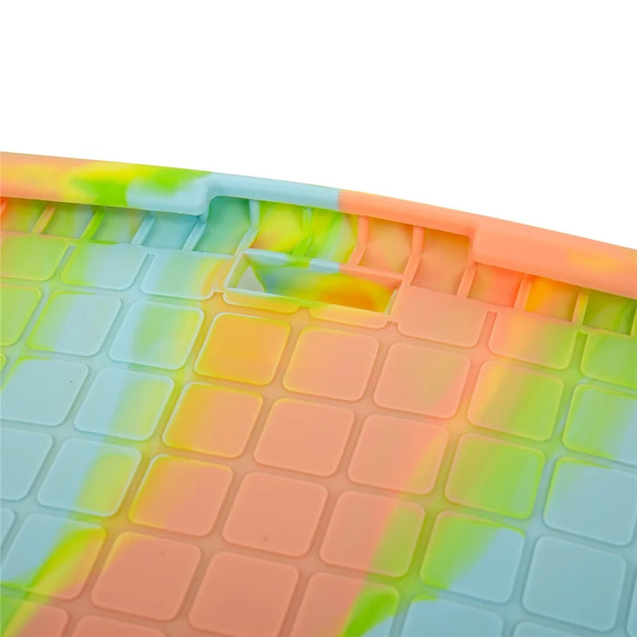For iPad (2025) / 10.9 (2022) Case PC Kickstand Silicone Heat-Dissipating Protective Cover - Colorful Green - 6