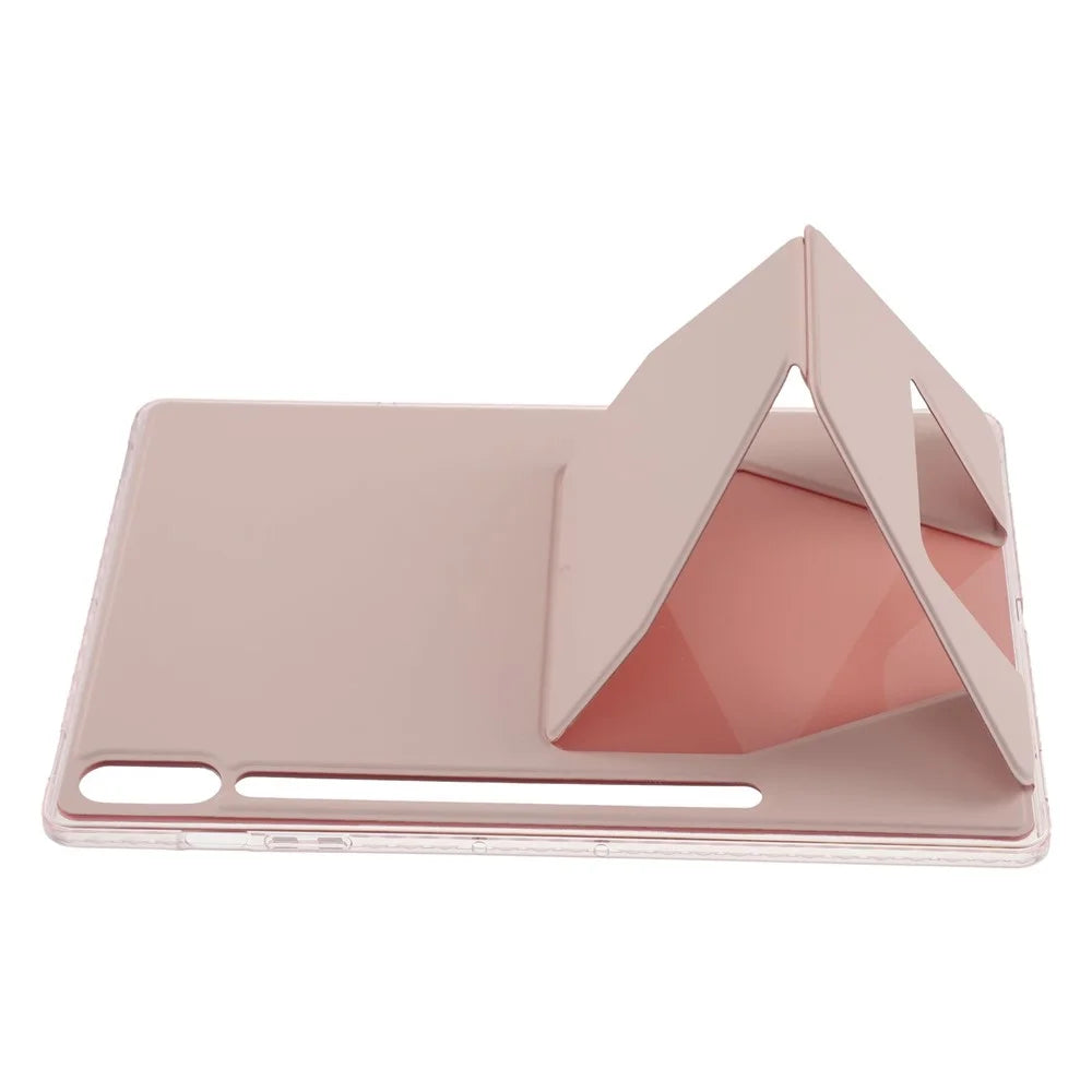 Tablet Case For Samsung Galaxy Tab S10+  /  S9 FE+  /  S9+ TPU PU Leather Kickstand Cover - Pink - 3