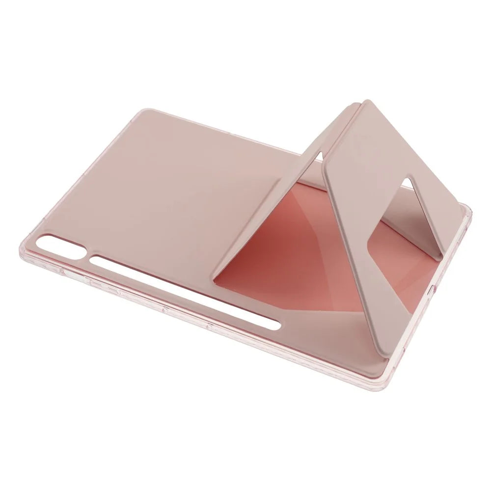 Tablet Case For Samsung Galaxy Tab S10+  /  S9 FE+  /  S9+ TPU PU Leather Kickstand Cover - Pink - 4
