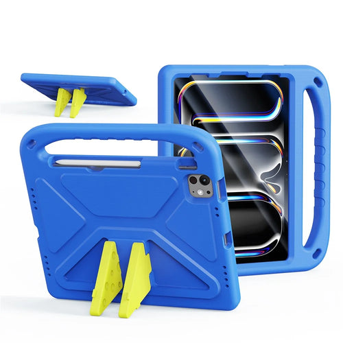 DUX DUCIS For iPad Air (2022) / iPad Pro 11 (2022) / iPad Pro 11 (2021) / iPad Pro 11 (2020) / iPad Pro 11-inch (2018) / iPad Air (2020) Tablet Case with Kickstand  Puff Series EVA Kids Shockproof Cover - Blue - 1