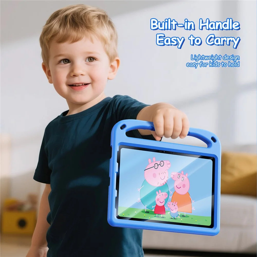 DUX DUCIS For iPad Air (2022) / iPad Pro 11 (2022) / iPad Pro 11 (2021) / iPad Pro 11 (2020) / iPad Pro 11-inch (2018) / iPad Air (2020) Tablet Case with Kickstand  Puff Series EVA Kids Shockproof Cover - Blue - 6