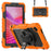 For Lenovo Tab K9 TB305FU Case PC + Silicone Tablet Cover with PET Film and Shoulder Strap - Orange - 1