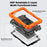 For Lenovo Tab K9 TB305FU Case PC + Silicone Tablet Cover with PET Film and Shoulder Strap - Orange - 3