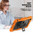 For Lenovo Tab K9 TB305FU Case PC + Silicone Tablet Cover with PET Film and Shoulder Strap - Orange - 5