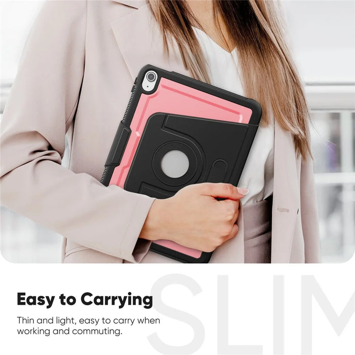 For iPad (2025) / 10.9 (2022) Tablet Case Detachable PC + TPU + PU Leather Flip Cover - Pink - 7