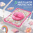 For iPad (2025)  /  10.9 (2022) Case Kickstand Hand Strap Imprint PC TPU Acrylic Cover with Shoulder Strap - Pink - 4