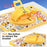 For iPad (2025)  /  10.9 (2022) Case Kickstand Hand Strap Imprint PC + TPU + Acrylic Tablet Cover - Yellow - 4