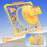 For iPad (2025)  /  10.9 (2022) Case Kickstand Hand Strap Imprint PC + TPU + Acrylic Tablet Cover - Yellow - 6