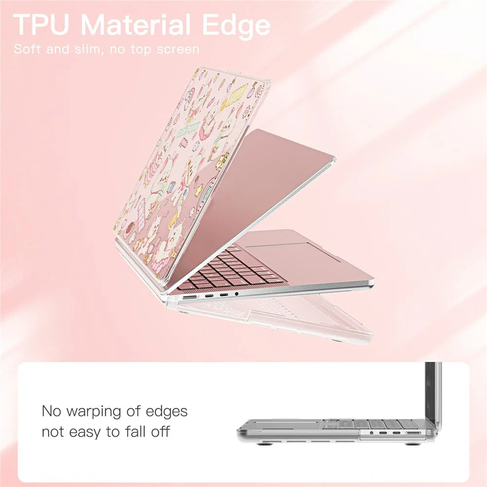Imprint Pattern PC TPU Laptop Case For MacBook Pro 14 inch (2026) A3427 A3426 / (2025) A3434 A3112 A3185 A3401 / (2024) A2918 A2992 / (2023) A2779 / (2022) / (2021) A2442 - Dog - 4