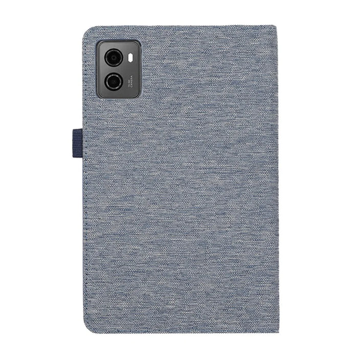 For Lenovo Legion Y700 Gen 4 Case with Stand Card Holder Cloth Texture Leather Tablet Cover - Blue - 6