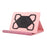 For 7 - 8 Inches Universal Tablet Case with Stand Cloth Texture Leather Cover - Pink - 2