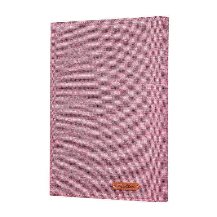 For 9 - 11 Inches Universal Tablet Case with Stand Cloth Texture Leather Cover - Pink - 5