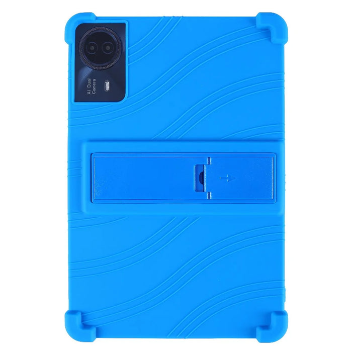 For Teclast T65 Max Silicone Case with Kickstand Rugged Protective Cover - Dark Blue - 2