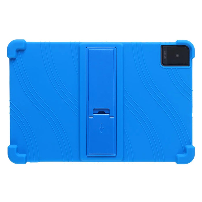 Silicone Case For TCL Tab 10L Gen3 / Tab 10L LTE Gen3 / Tab 10L Gen2 , Rugged Protective Cover with Kickstand - Dark Blue - 1