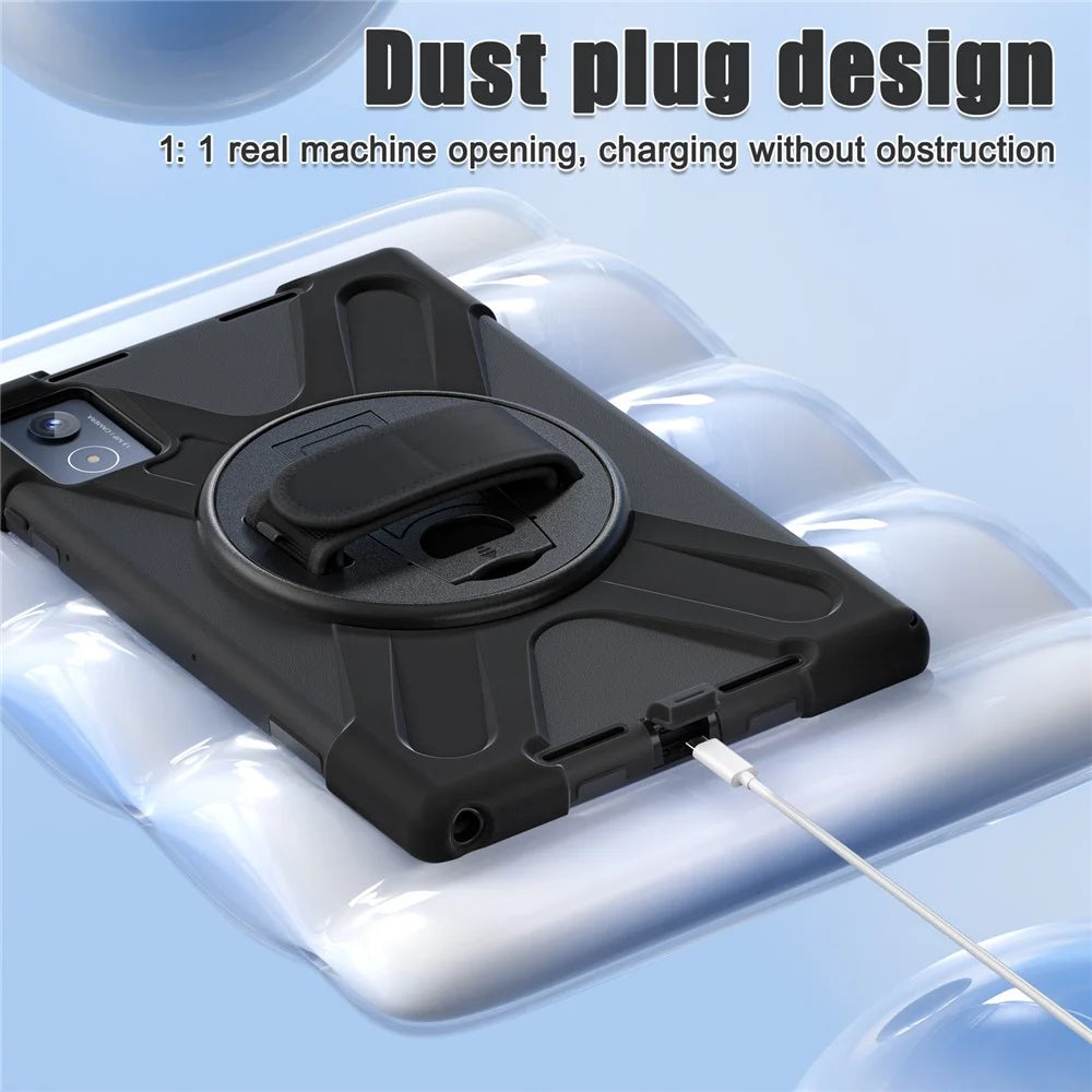 For Lenovo Tab K11 Plus / Zhaoyang K11 B352FU, TB230XC Case Kickstand PC + Silicone Tablet Cover - Black - 6