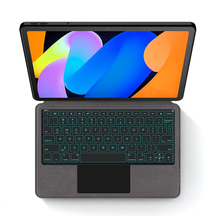 For Lenovo Xiaoxin Pad 11 2025 Leather Case + Touchpad Bluetooth-Compatible Keyboard with Backlit - 3