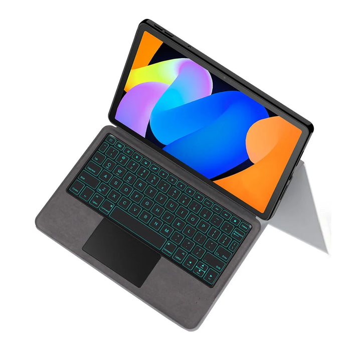 For Lenovo Xiaoxin Pad 11 2025 Leather Case + Touchpad Bluetooth-Compatible Keyboard with Backlit - 7