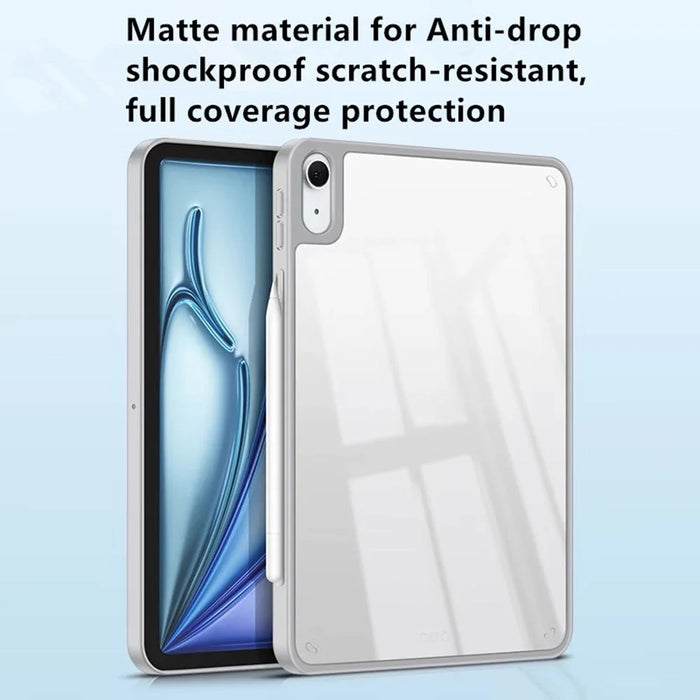 For iPad mini (2024) / (2021) Case TPU + Acrylic + PC Matte Shockproof Tablet Cover - Grey - 2