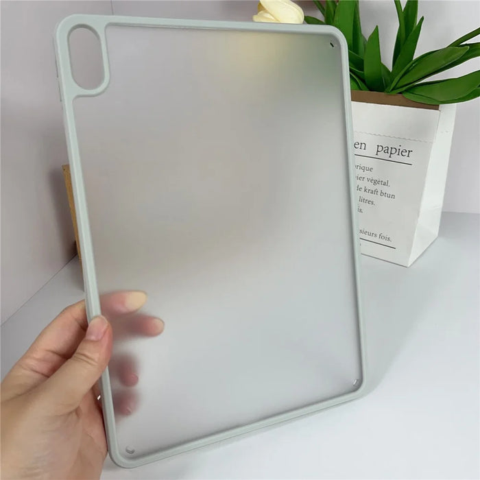 For iPad mini (2024) / (2021) Case TPU + Acrylic + PC Matte Shockproof Tablet Cover - Grey - 7
