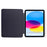 For iPad mini (2024) / (2021) Case Y-Fold Stand Pattern Print Leather + Clear Acrylic Tablet Cover with Pencil Holder - Phantom Wolf - 7