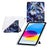 Tablet Case For iPad 9.7-inch (2018) / (2017) / Air 2 / Air (2013) , Y-Fold Stand Pattern Print Leather + Clear Acrylic Cover - Phantom Wolf - 1