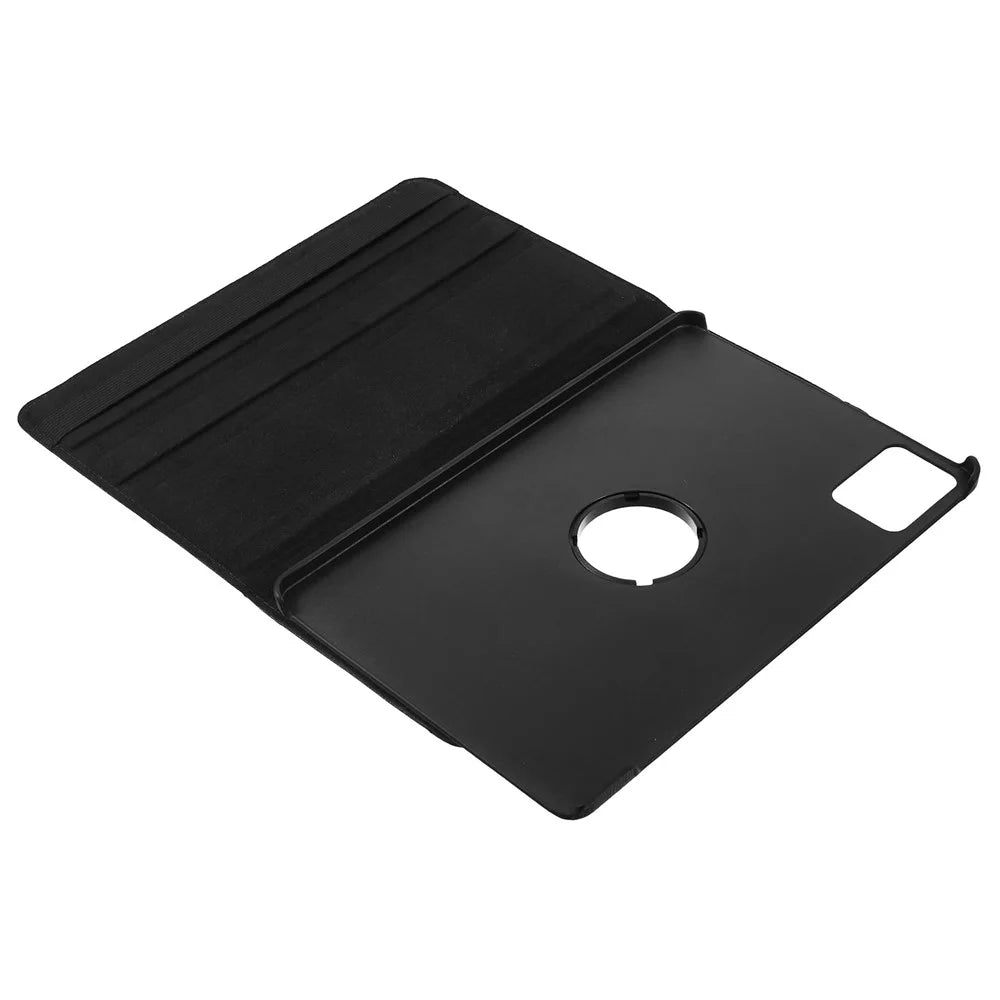 For Lenovo Tab K11 Gen 2 / Idea Tab / Xiaoxin Pad 11 2025 Case Rotating Stand PU Leather + PC Tablet Cover with Elastic Band - Black - 4