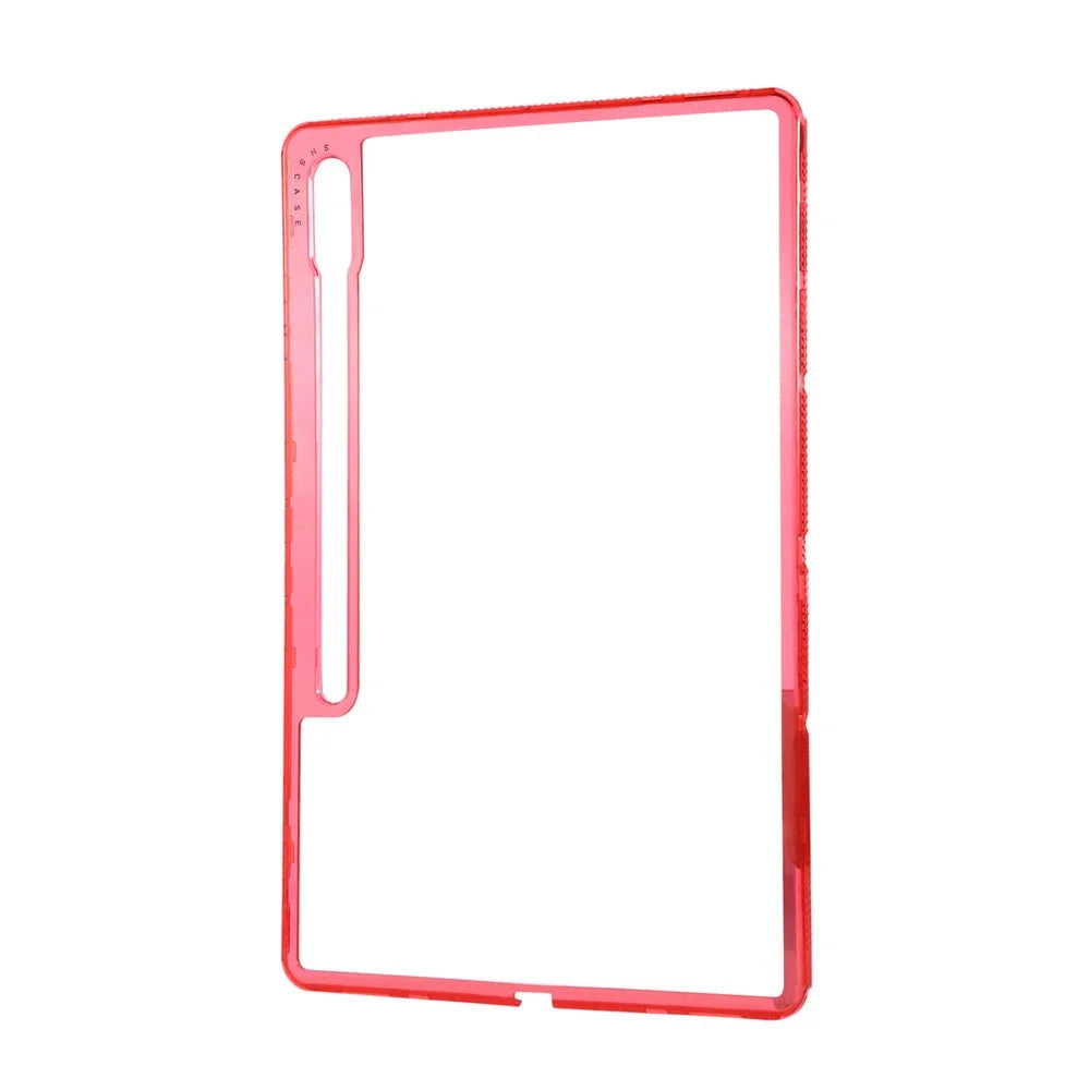 For Samsung Galaxy Tab S9 Ultra Clear Case 3 in 1 PC + TPU Shockproof Tablet Cover - Red - 3