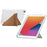 Tablet Case For iPad 10.2 (2020) / (2019) / Air 10.5 inch (2019) , Y-Fold Stand Pyramid-Patterned Leather + Clear Acrylic Cover - Gold - 3