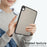 For iPad mini (2024)  /  (2021) Case Skin Touch Matte Acrylic TPU Shockproof Tablet Cover - Black - 4