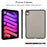 For iPad mini (2024)  /  (2021) Case Skin Touch Matte Acrylic TPU Shockproof Tablet Cover - Black - 5