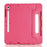For Samsung Galaxy Tab S10 FE+ EVA Case Kids-Friendly Handle Tablet Cover with Kickstand - Rose - 2