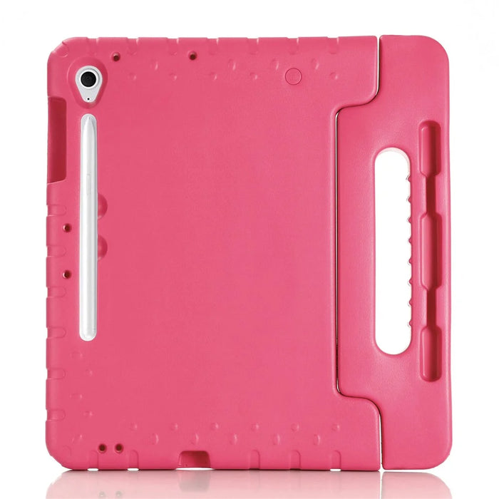 For Samsung Galaxy Tab S10 FE+ EVA Case Kids-Friendly Handle Tablet Cover with Kickstand - Rose - 2